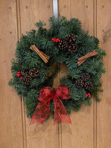 Noble Fir Wreath Classic Decorated