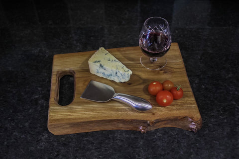 English Elm live Edge Serving Platter / Cheese Board / Chopping Board